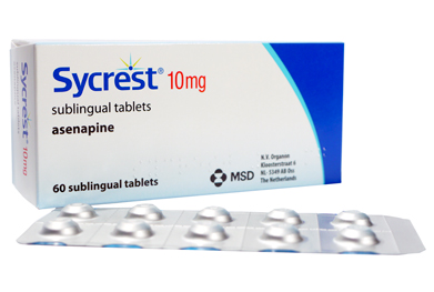 Sycrest (asenapine) can be used as monotherapy or in combination with other agents