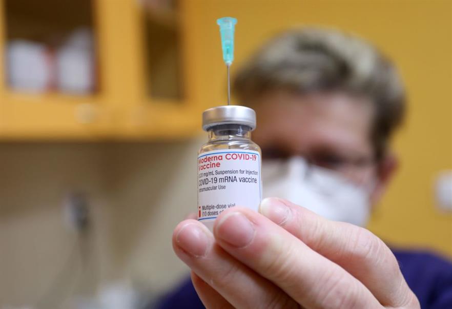 The recommended dose for the Moderna COVID-19 vaccine is two 0.5ml doses given 28 days apart. | GETTY IMAGES