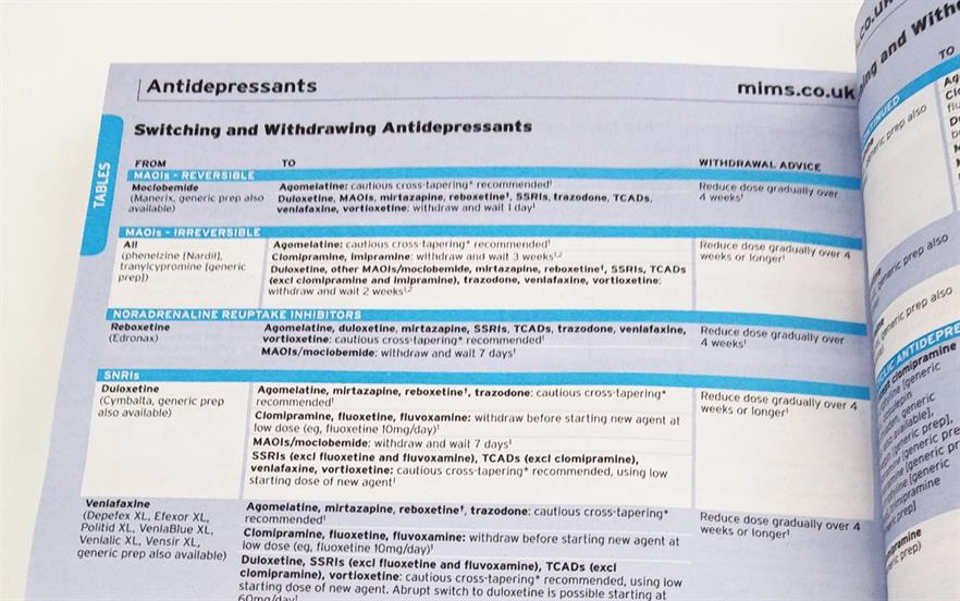 Find alternatives to out-of-stock products with MIMS tables | MIMS online