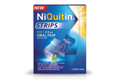 Niquitin Strips should be placed on the tongue and pressed against the roof of the mouth until dissolved
