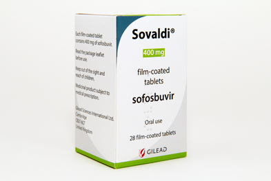 Sovaldi (sofosbuvir) is presented as a 400mg tablet to be taken once daily with food
