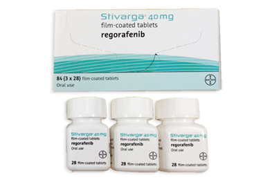 The recommended dose of Stivarga is 160mg once daily after a light low-fat meal on days 1-21 of a 28-day treatment cycle