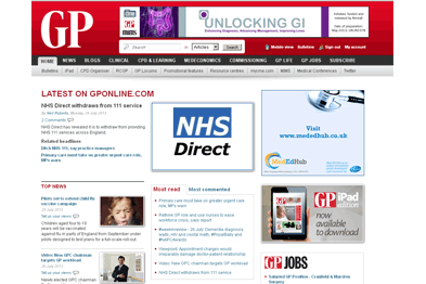 GPonline.com includes a new GP Commissioning channel, the free CPD Organiser, clinical updates and the latest news and opinion.