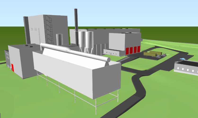 An artist's impression of the plant