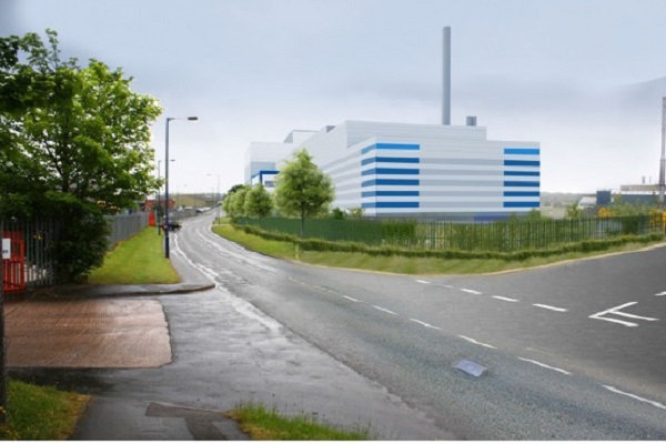 An artist's impression of the EfW plant's previously consented design
