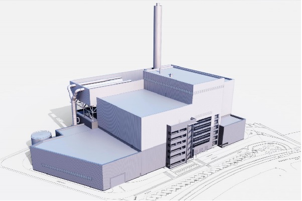 An artist's impression of the EfW plant