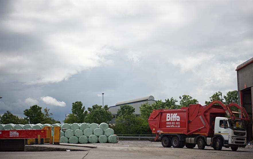 RDF baled for export, image copyright Biffa