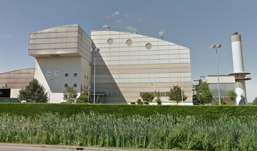 The EfW plant, image copyright Google