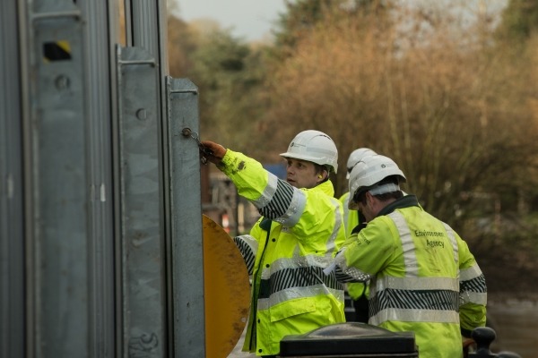 Environment Agency staff at work, image copyright EA