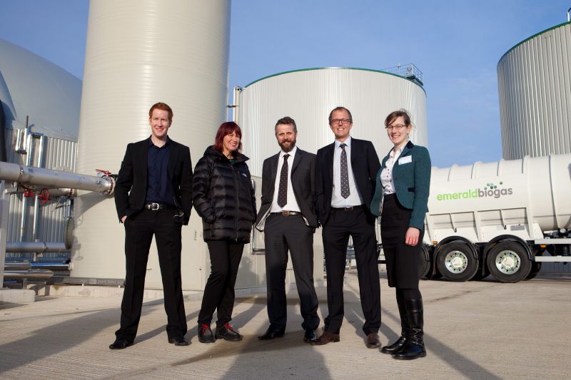 Dignitaries including TV presenter Janet Street-Porter at the opening of the plant