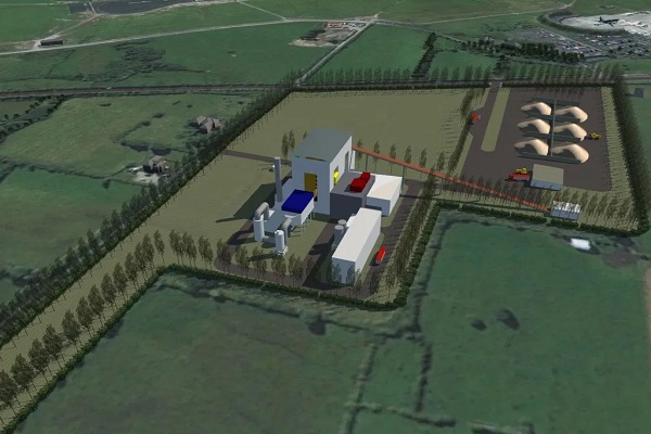 An artist's impression of one of the plants before Eqtec was involved
