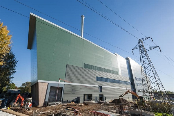The EfW plant pictured shortly after going into opertion in 2014