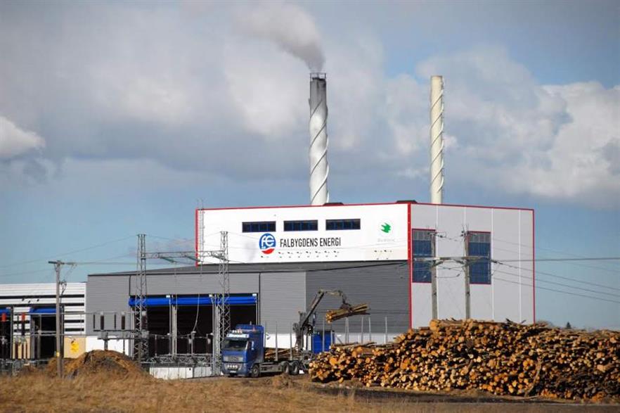 Saxlund also supplied equipment for this biomass CHP plant in Falköping, Sweden