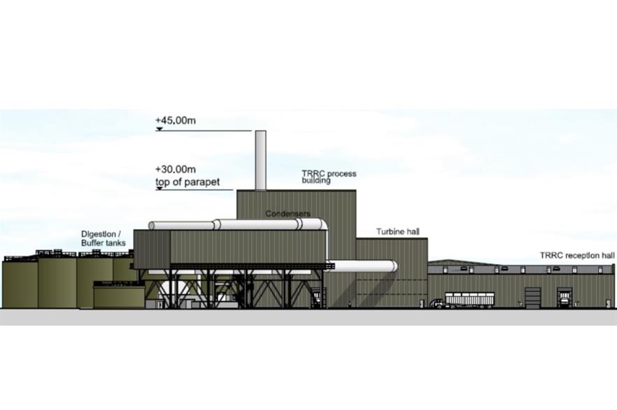 Houghton Main would have generated 23MW of electricity. Credit: Peel Environmental / Studio E LLP