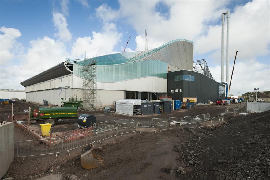 Viridor’s Trident Park plant is under construction