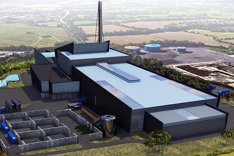 The planned plastic recycling plant. Image: Pennon Group