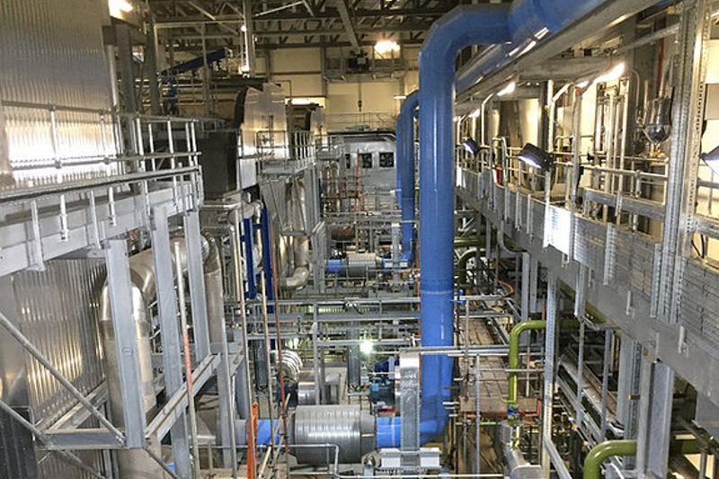 Inside Derby's long-delayed gasification plant. Photograph: RRS