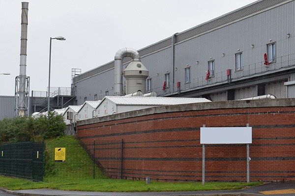 The plant on the Sowerby Woods Industrial Estate, image Environment Agency