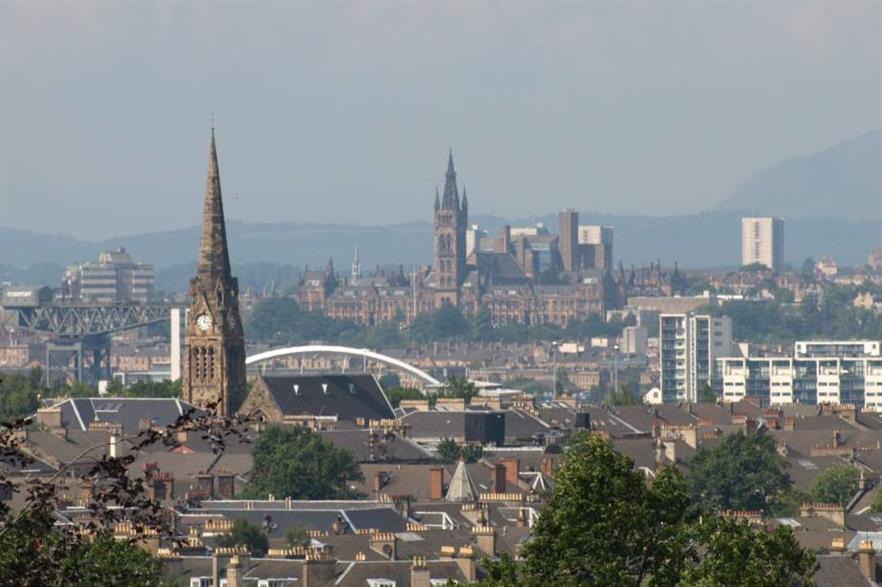 A view of Glasgow city centre. Credit: CC-BY-2.0 John Lindie