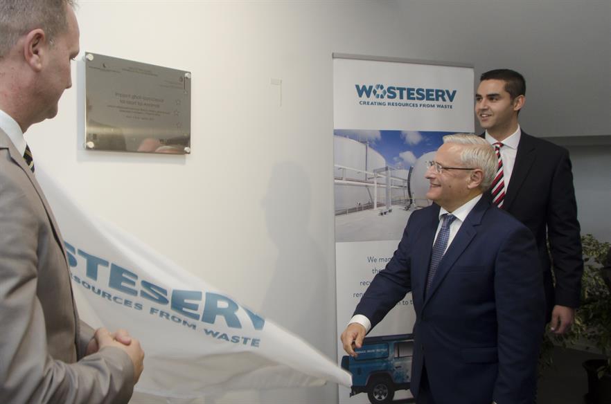 Malta's minister for sustainable development, the Environment and climate change, Leo Brincat, opened the plant