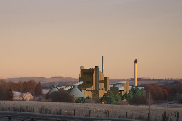 An artist's impression of the EfW plant