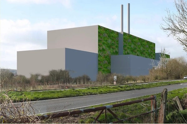 An artist's impression of the EfW plant