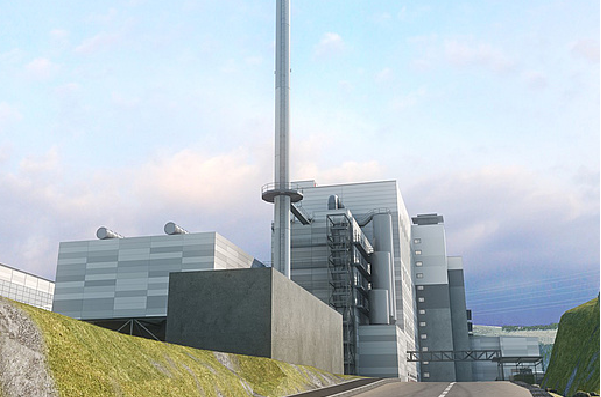 An artist's impression of the EfW plant