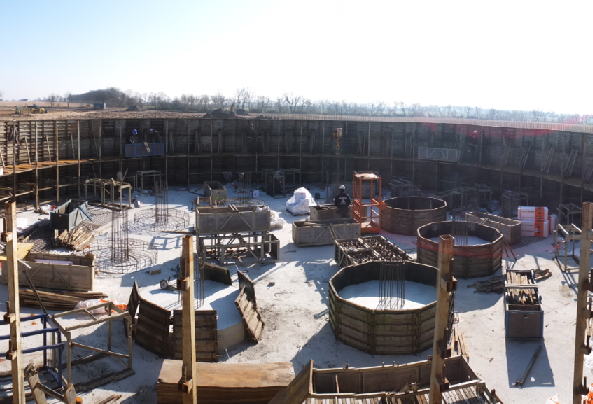 The under-construction plant