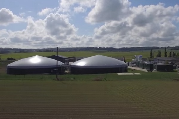 An unrelated biogas plant