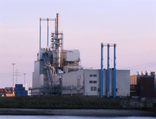 The sewage incineration plant