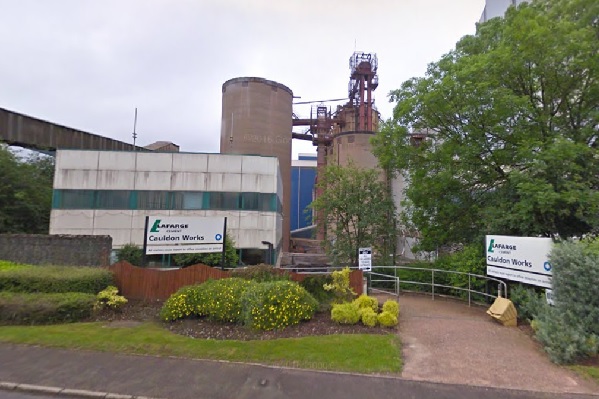 The cement plant, image copyright google.co.uk