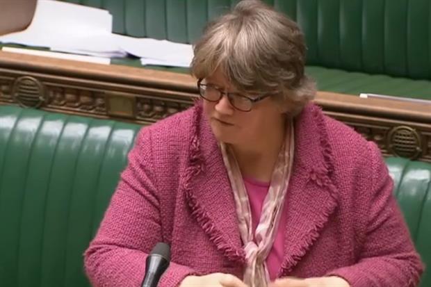 Waste minister Thérèse Coffey