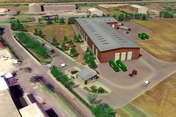 An artist's impression of the EfW plant