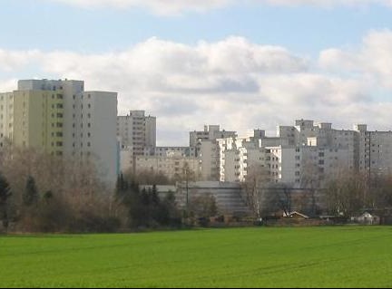 Berlin’s Märkisches Viertel, a densely populated housing estate