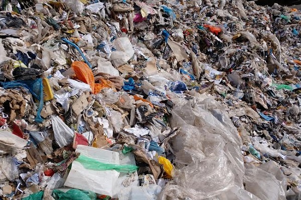 Waste ready to be baled for export, image copyright Geminor