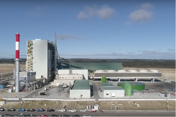 The biomass-fired plant