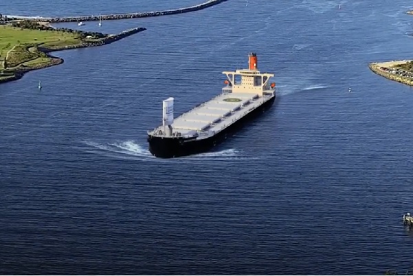 An artist's impression of the ship