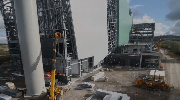 The EfW plant pictured during construction, image ubbgloucestershire.co.uk
