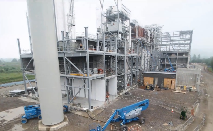 The under-construction EfW facility
