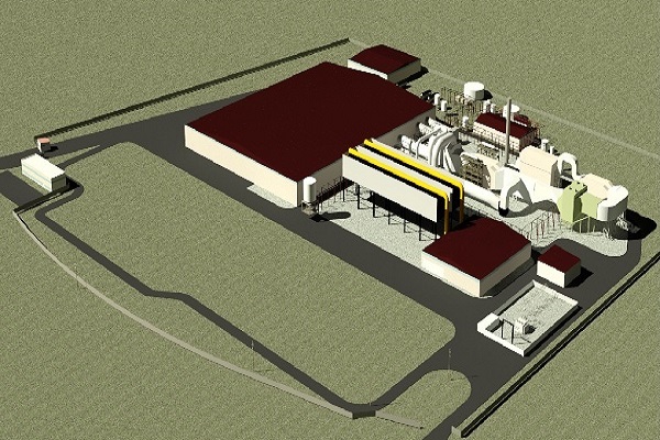 An artist's impression of the EfW plant