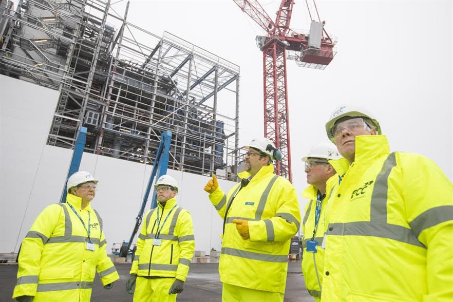 The EfW plant takes shape, photo FCCE