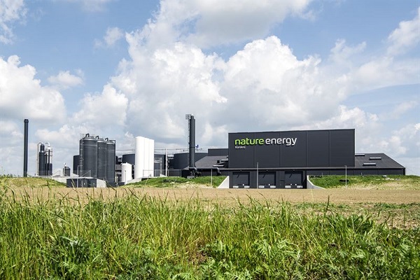 The Korskro biogas plant in Denmark, delivered by Wärtsilä in 2018, owned and operated by Nature Energy. © Nature Energy, photographer Claus Haagensen