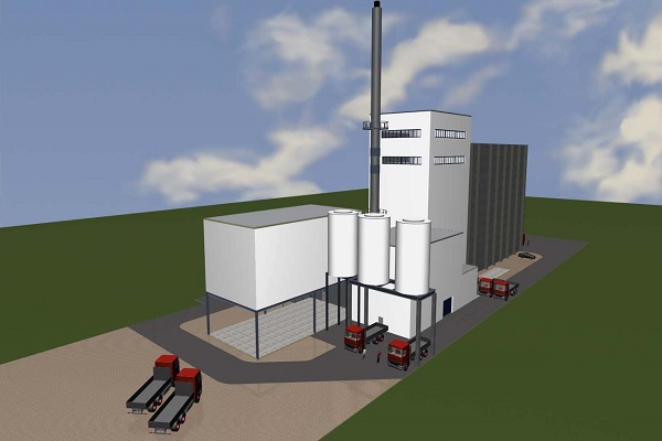 An artist's impression of the EfW plant