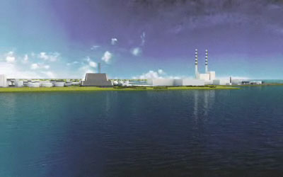 An artist's impression of Poolbeg