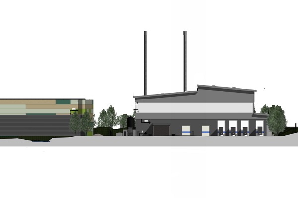 An artist's impression of the EfW plant