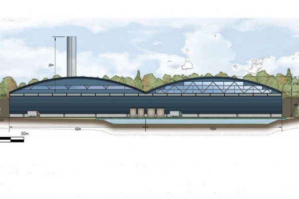 An artist's impression of the EfW plant