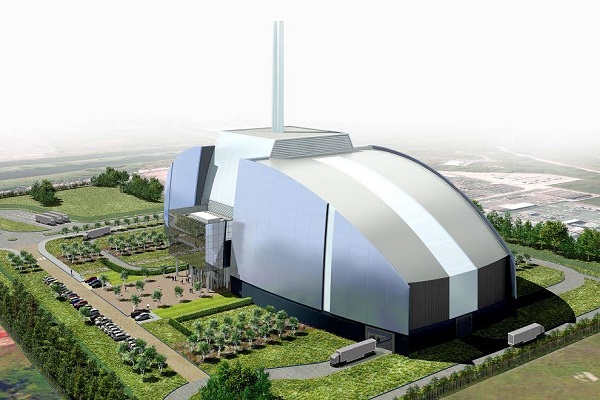 An artist's impression of the EfW plant