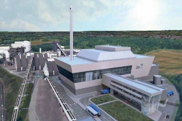 An artist's impression of the EfW plant