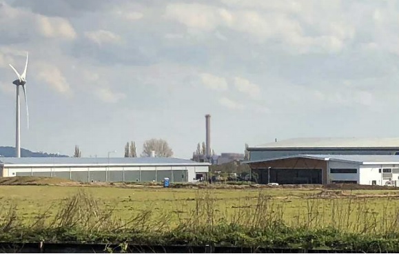 The site of the proposed facility