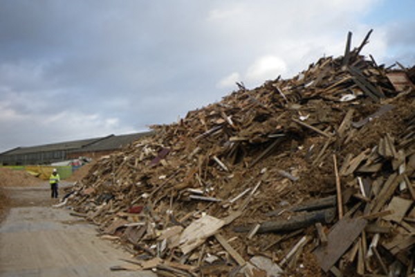 Waste wood left at Prime's site